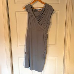 Sophiticated gray blue dress